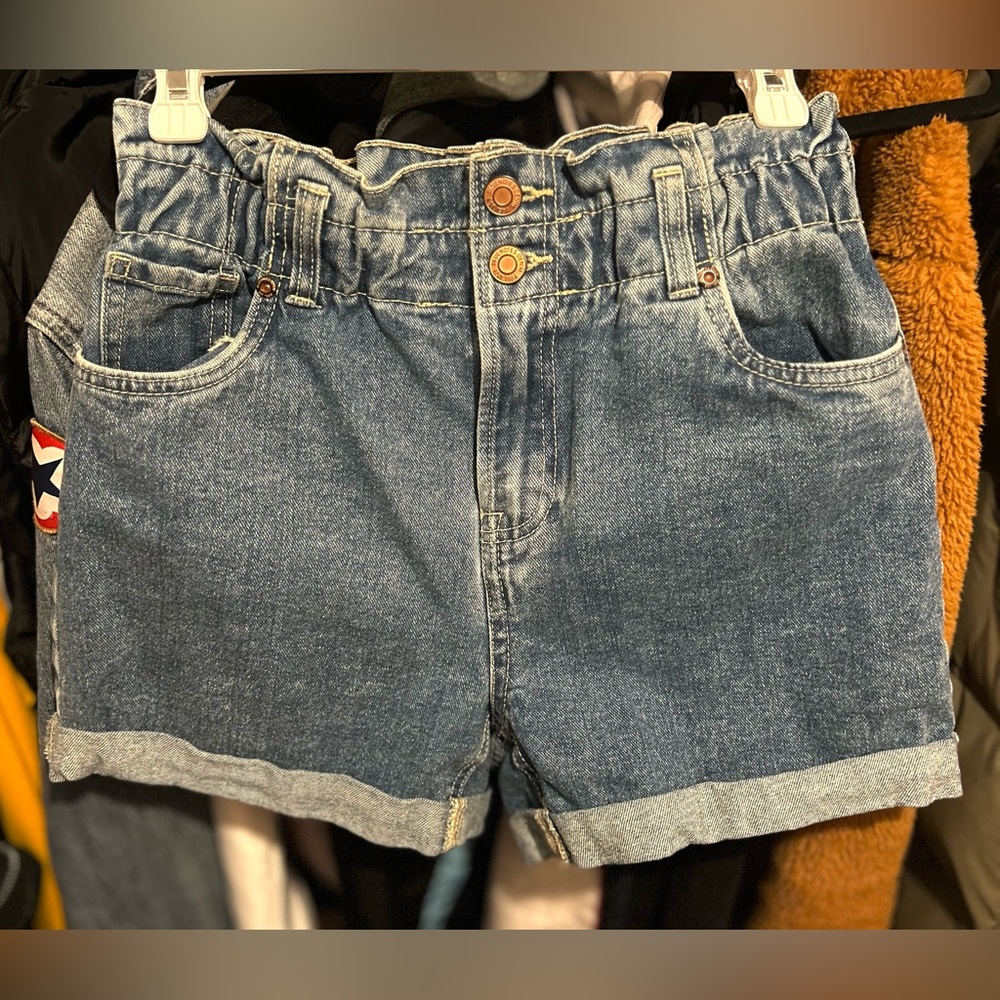 Bluenotes blue jean paperbag shorts